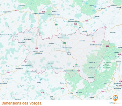 Combien mesure les Vosges ?